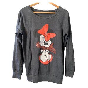 Gray & Red Minnie Sweatshirt